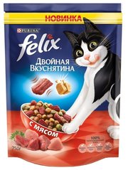 Felix Корм для кошек Сухой корм Двойная вкуснятина с Мясом фото